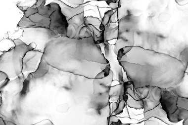 Yüksek kaliteli soyut Çin manzara resminin modern sanat arka planı alkol mürekkebiyle sunulmuştur..