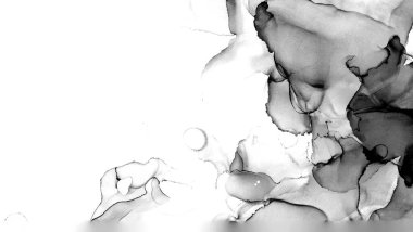 Yüksek kaliteli soyut Çin manzara resminin modern sanat arka planı alkol mürekkebiyle sunulmuştur..