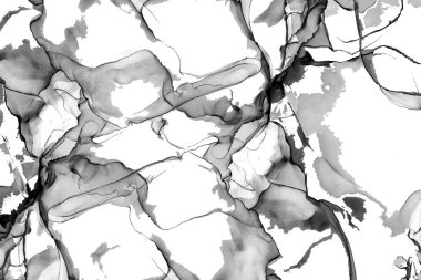 Yüksek kaliteli soyut Çin manzara resminin modern sanat arka planı alkol mürekkebiyle sunulmuştur..