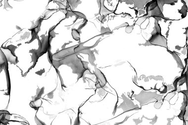 Yüksek kaliteli soyut Çin manzara resminin modern sanat arka planı alkol mürekkebiyle sunulmuştur..