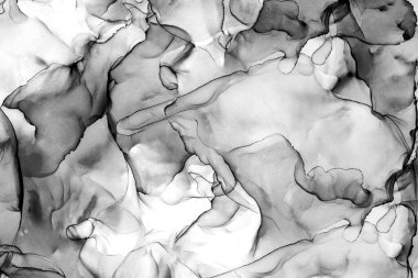 Yüksek kaliteli soyut Çin manzara resminin modern sanat arka planı alkol mürekkebiyle sunulmuştur..