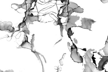 Yüksek kaliteli soyut Çin manzara resminin modern sanat arka planı alkol mürekkebiyle sunulmuştur..