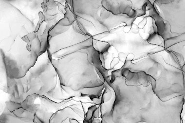 Yüksek kaliteli soyut Çin manzara resminin modern sanat arka planı alkol mürekkebiyle sunulmuştur..