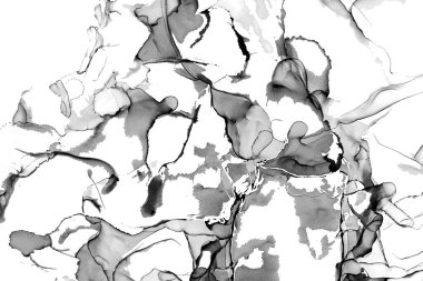 Yüksek kaliteli soyut Çin manzara resminin modern sanat arka planı alkol mürekkebiyle sunulmuştur..