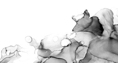 Yüksek kaliteli soyut Çin manzara resminin modern sanat arka planı alkol mürekkebiyle sunulmuştur..