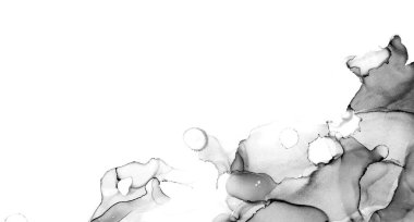 Yüksek kaliteli soyut Çin manzara resminin modern sanat arka planı alkol mürekkebiyle sunulmuştur..