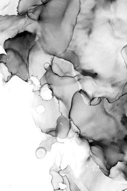 Yüksek kaliteli soyut Çin manzara resminin modern sanat arka planı alkol mürekkebiyle sunulmuştur..