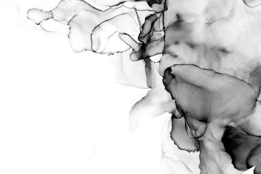 Yüksek kaliteli soyut Çin manzara resminin modern sanat arka planı alkol mürekkebiyle sunulmuştur..