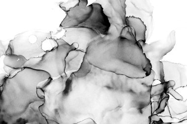 Yüksek kaliteli soyut Çin manzara resminin modern sanat arka planı alkol mürekkebiyle sunulmuştur..