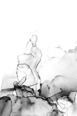 Yüksek kaliteli soyut Çin manzara resminin modern sanat arka planı alkol mürekkebiyle sunulmuştur..