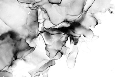 Yüksek kaliteli soyut Çin manzara resminin modern sanat arka planı alkol mürekkebiyle sunulmuştur..