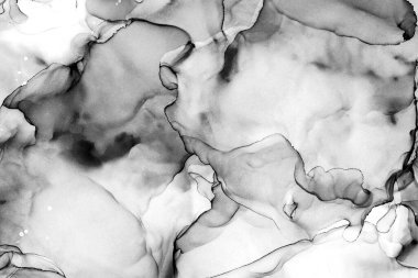 Yüksek kaliteli soyut Çin manzara resminin modern sanat arka planı alkol mürekkebiyle sunulmuştur..