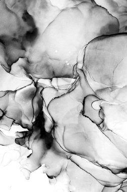 Yüksek kaliteli soyut Çin manzara resminin modern sanat arka planı alkol mürekkebiyle sunulmuştur..