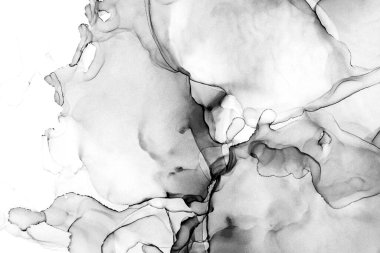 Yüksek kaliteli soyut Çin manzara resminin modern sanat arka planı alkol mürekkebiyle sunulmuştur..