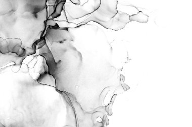 Yüksek kaliteli soyut Çin manzara resminin modern sanat arka planı alkol mürekkebiyle sunulmuştur..