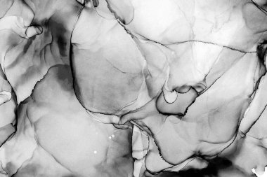 Yüksek kaliteli soyut Çin manzara resminin modern sanat arka planı alkol mürekkebiyle sunulmuştur..