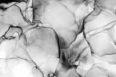 Yüksek kaliteli soyut Çin manzara resminin modern sanat arka planı alkol mürekkebiyle sunulmuştur..