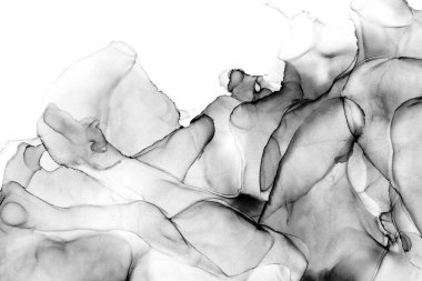 Yüksek kaliteli soyut Çin manzara resminin modern sanat arka planı alkol mürekkebiyle sunulmuştur..