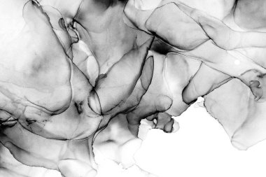 Yüksek kaliteli soyut Çin manzara resminin modern sanat arka planı alkol mürekkebiyle sunulmuştur..