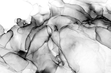 Yüksek kaliteli soyut Çin manzara resminin modern sanat arka planı alkol mürekkebiyle sunulmuştur..