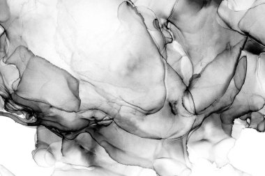 Yüksek kaliteli soyut Çin manzara resminin modern sanat arka planı alkol mürekkebiyle sunulmuştur..