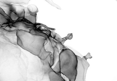 Yüksek kaliteli soyut Çin manzara resminin modern sanat arka planı alkol mürekkebiyle sunulmuştur..