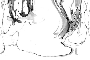 Yüksek kaliteli soyut Çin manzara resminin modern sanat arka planı alkol mürekkebiyle sunulmuştur..