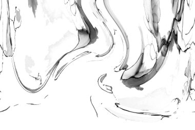 Yüksek kaliteli soyut Çin manzara resminin modern sanat arka planı alkol mürekkebiyle sunulmuştur..