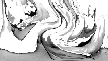 Yüksek kaliteli soyut Çin manzara resminin modern sanat arka planı alkol mürekkebiyle sunulmuştur..