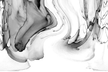 Yüksek kaliteli soyut Çin manzara resminin modern sanat arka planı alkol mürekkebiyle sunulmuştur..