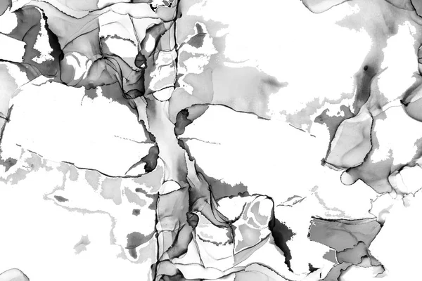 Yüksek kaliteli soyut Çin manzara resminin modern sanat arka planı alkol mürekkebiyle sunulmuştur..