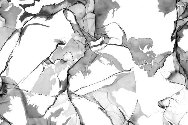 Yüksek kaliteli soyut Çin manzara resminin modern sanat arka planı alkol mürekkebiyle sunulmuştur..