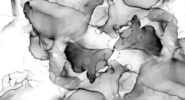 Yüksek kaliteli soyut Çin manzara resminin modern sanat arka planı alkol mürekkebiyle sunulmuştur..