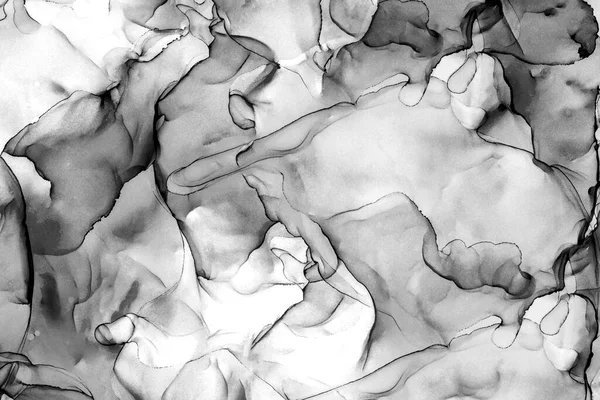 Yüksek kaliteli soyut Çin manzara resminin modern sanat arka planı alkol mürekkebiyle sunulmuştur..