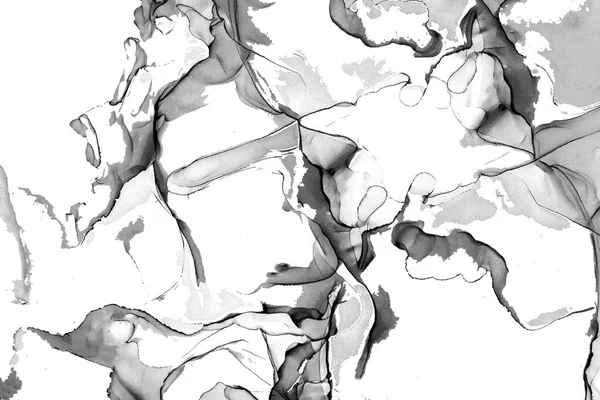 Yüksek kaliteli soyut Çin manzara resminin modern sanat arka planı alkol mürekkebiyle sunulmuştur..