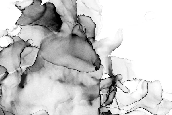 Yüksek kaliteli soyut Çin manzara resminin modern sanat arka planı alkol mürekkebiyle sunulmuştur..