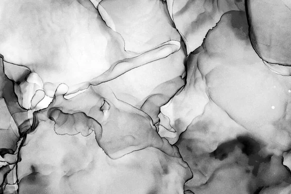 Yüksek kaliteli soyut Çin manzara resminin modern sanat arka planı alkol mürekkebiyle sunulmuştur..