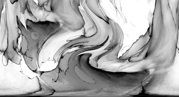 Yüksek kaliteli soyut Çin manzara resminin modern sanat arka planı alkol mürekkebiyle sunulmuştur..