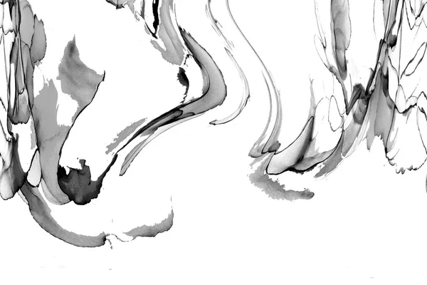 Yüksek kaliteli soyut Çin manzara resminin modern sanat arka planı alkol mürekkebiyle sunulmuştur..