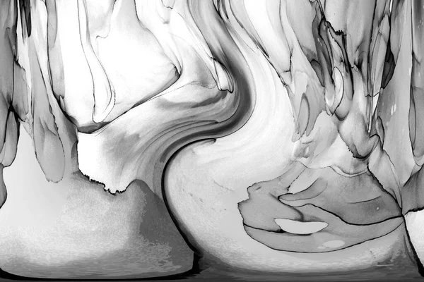 Yüksek kaliteli soyut Çin manzara resminin modern sanat arka planı alkol mürekkebiyle sunulmuştur..