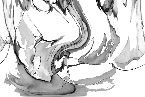 Yüksek kaliteli soyut Çin manzara resminin modern sanat arka planı alkol mürekkebiyle sunulmuştur..