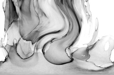 Yüksek kaliteli soyut Çin manzara resminin modern sanat arka planı alkol mürekkebiyle sunulmuştur..