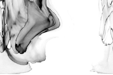 Yüksek kaliteli soyut Çin manzara resminin modern sanat arka planı alkol mürekkebiyle sunulmuştur..