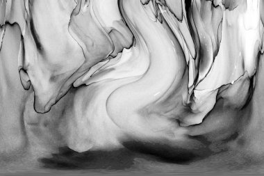 Yüksek kaliteli soyut Çin manzara resminin modern sanat arka planı alkol mürekkebiyle sunulmuştur..