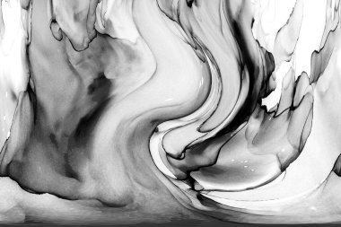 Yüksek kaliteli soyut Çin manzara resminin modern sanat arka planı alkol mürekkebiyle sunulmuştur..