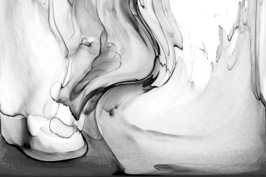 Yüksek kaliteli soyut Çin manzara resminin modern sanat arka planı alkol mürekkebiyle sunulmuştur..