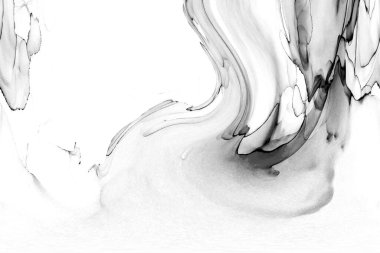 Yüksek kaliteli soyut Çin manzara resminin modern sanat arka planı alkol mürekkebiyle sunulmuştur..