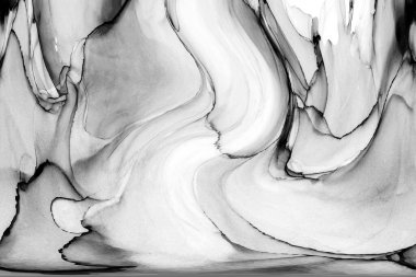 Yüksek kaliteli soyut Çin manzara resminin modern sanat arka planı alkol mürekkebiyle sunulmuştur..