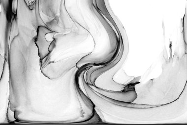 Yüksek kaliteli soyut Çin manzara resminin modern sanat arka planı alkol mürekkebiyle sunulmuştur..