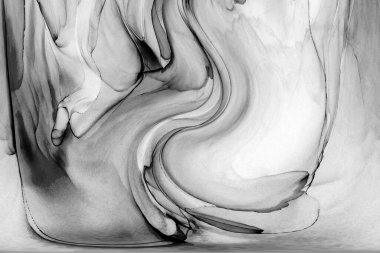 Yüksek kaliteli soyut Çin manzara resminin modern sanat arka planı alkol mürekkebiyle sunulmuştur..